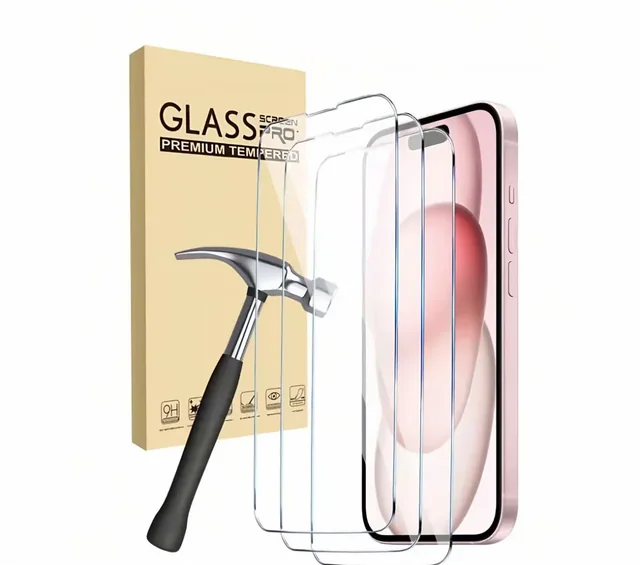Micas de cristal compatibles con iPhone · caja de 10 piezas