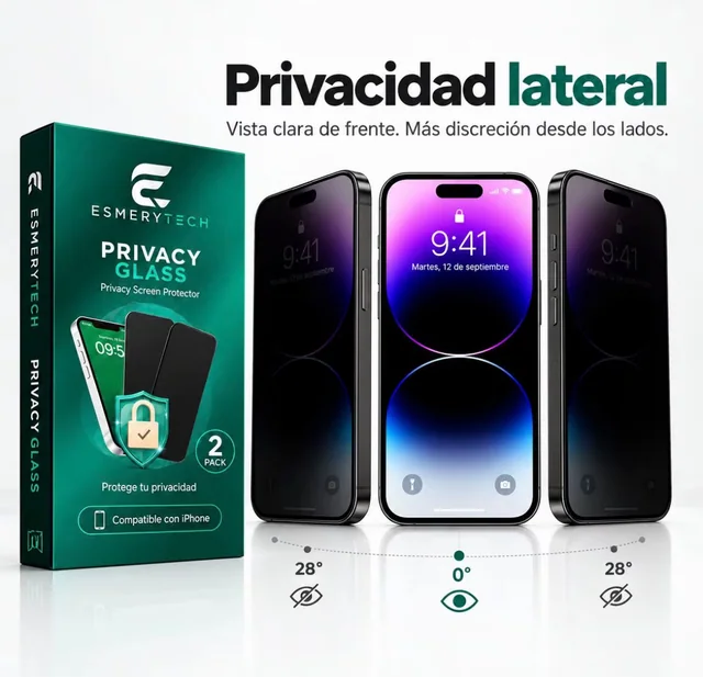 Micas de privacidad compatibles con iPhone · caja de 10 piezas