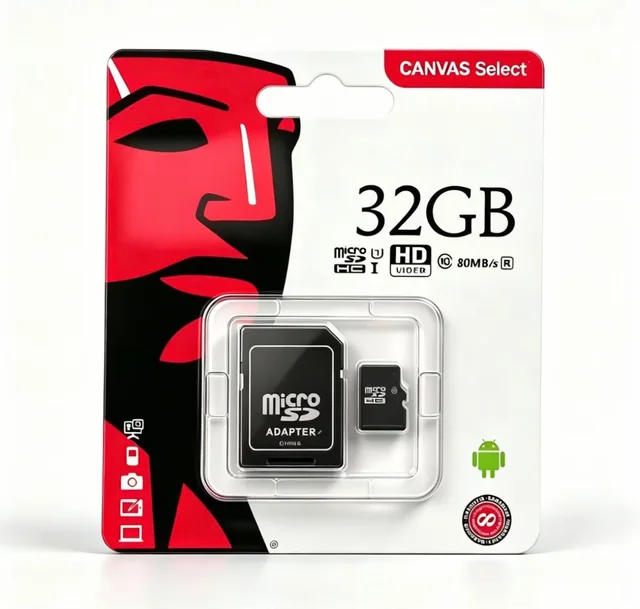 Memoria microSD Kingston de 32 GB · incluye adaptador SD