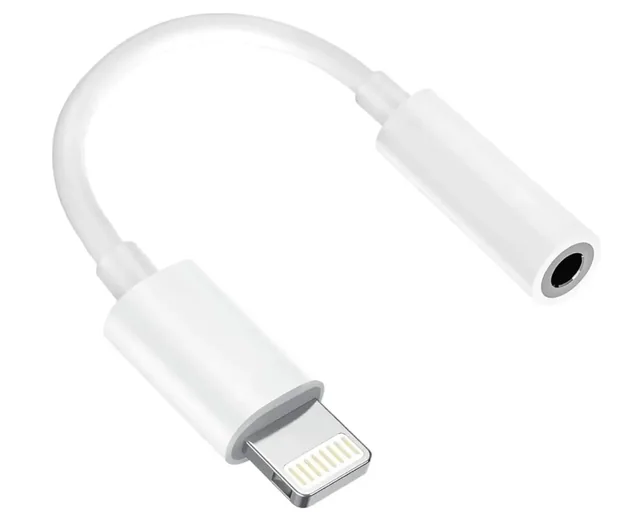 Adaptador de Lightning a 3.5 mm · conecta tus audífonos